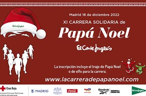 Carrera de Papá Noel Madrid - carreras madrid - navidad madrid - planes navidad madrid - deporte madrid