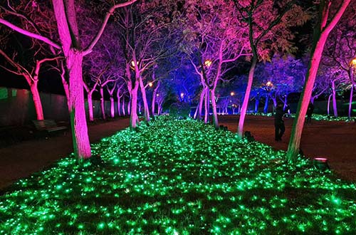 luces parque tierno galván - naturaleza encendida 2023 - naturaleza encendida madrid - luces madrid - navidad madrid