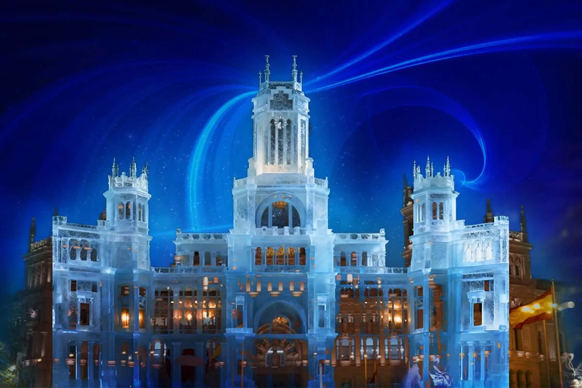 videomapping madrid navidad - videomapping palacio de cibeles