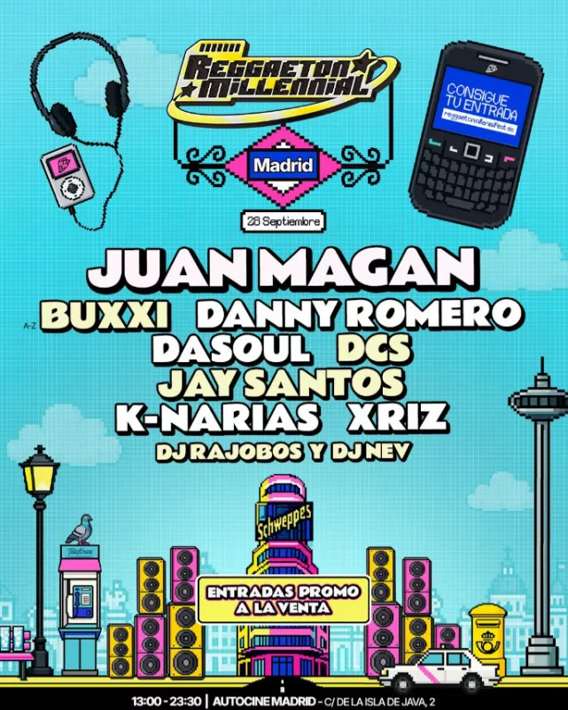 cartel Reggaeton Millennial Fest en Madrid