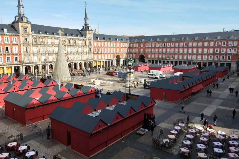 mercado navidad plaza mayor madrid