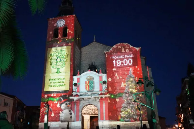 navidad getafe - videomapping navideño getafe