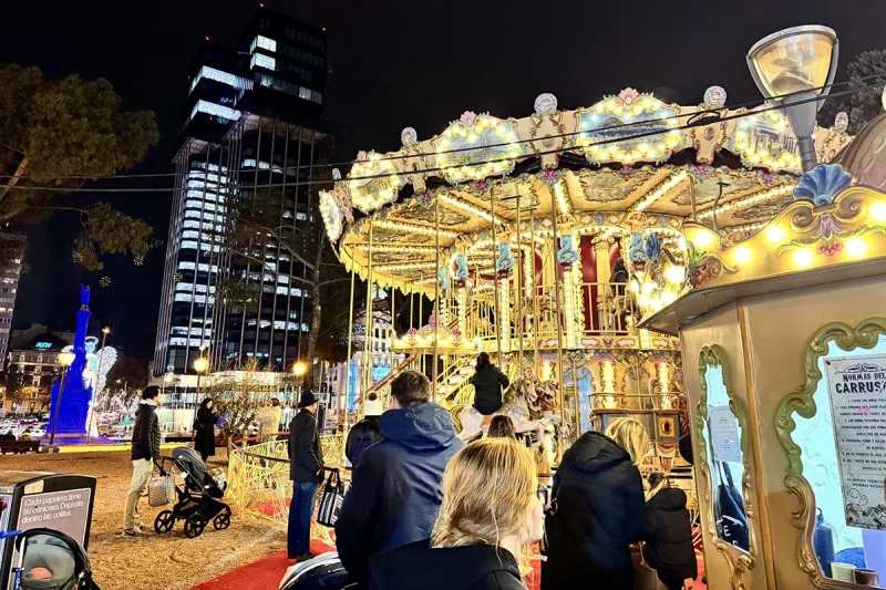 navidad colón - tiovivo plaza de colón