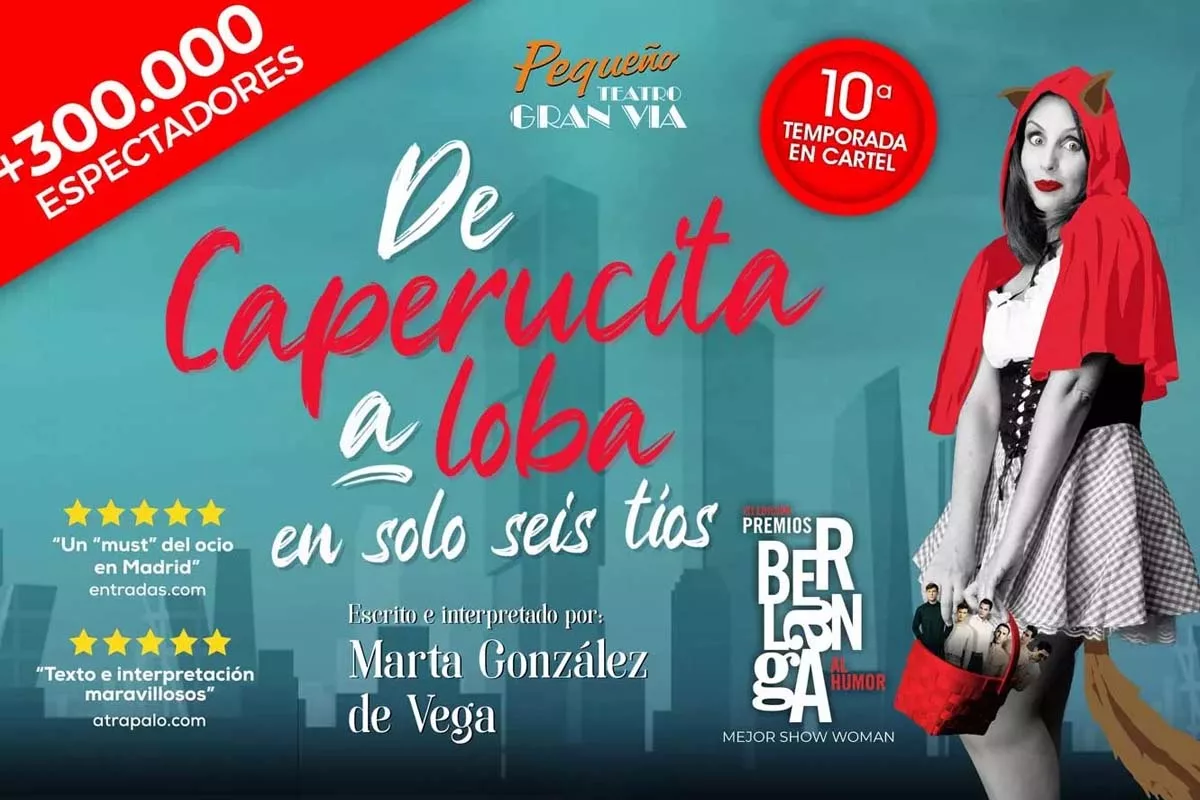 de caperucita a loba en solo 6 tíos - monólogos madrid