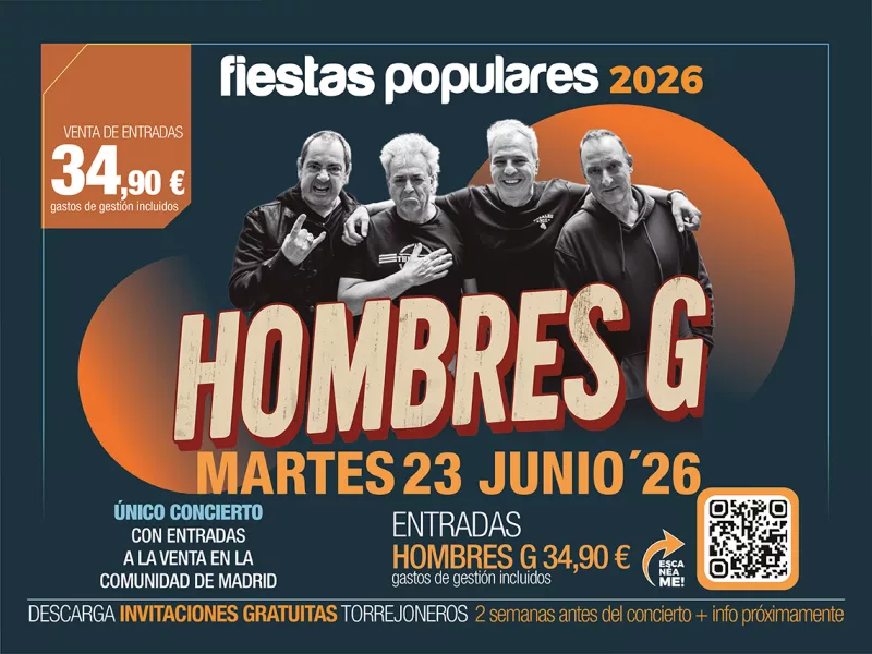 concierto Hombres G Fiestas Populares Torrejón de Ardoz