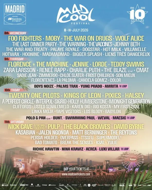 cartel mad cool festival 2026