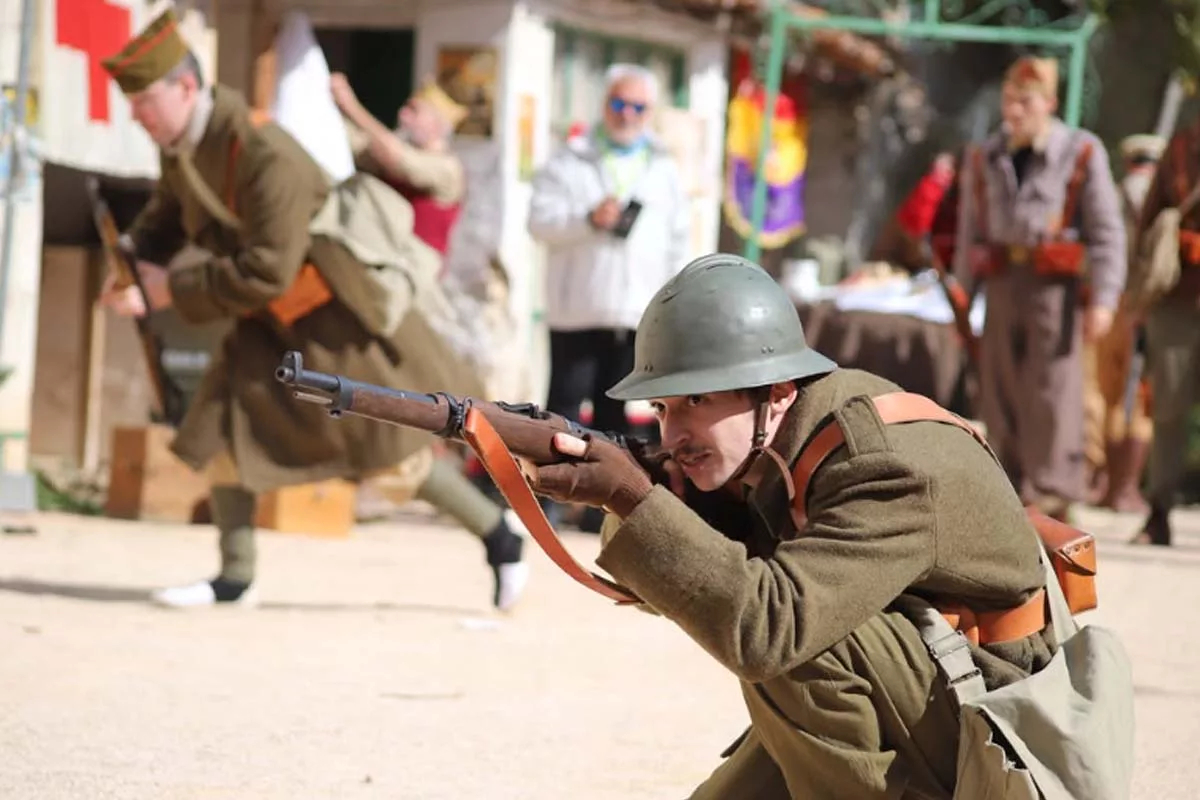 recreación histórica batalla del jarama y jornadas batalla del jarama