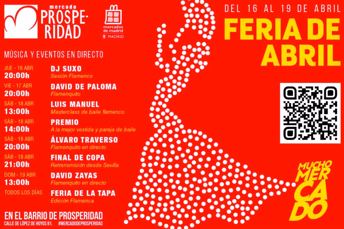 feria de abril Madrid en el mercado de prosperidad
