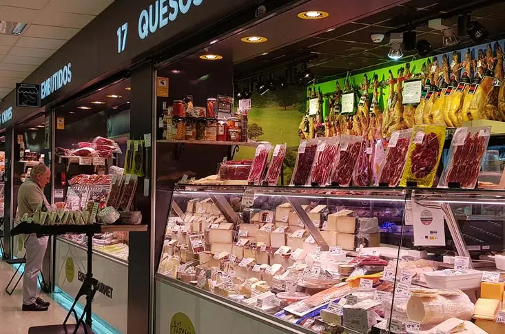 hacer la compra en el mercado de prosperidad