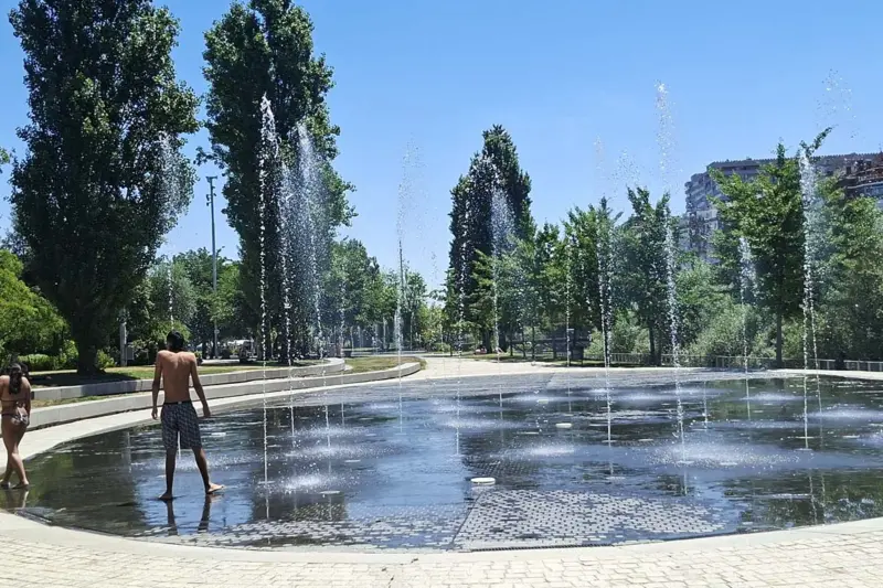 playa madrid río