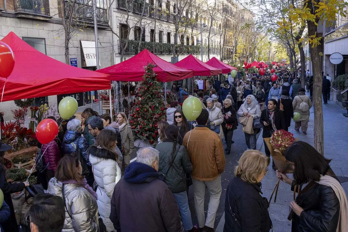 mercado flores navidad madrid