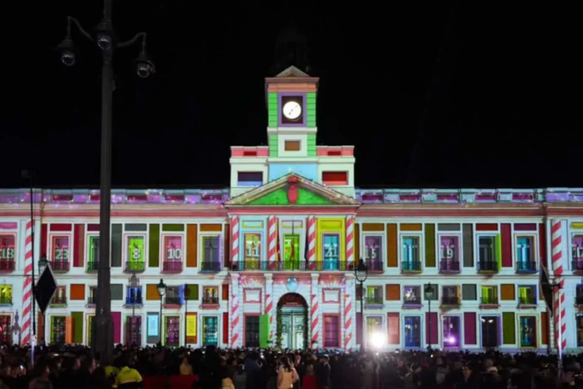 videomapping navidad puerta del sol madrid